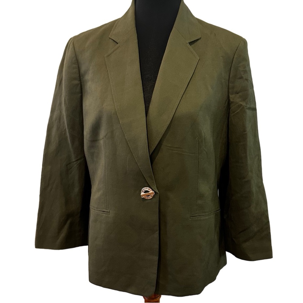 Anne Klein Olive Green Blazer